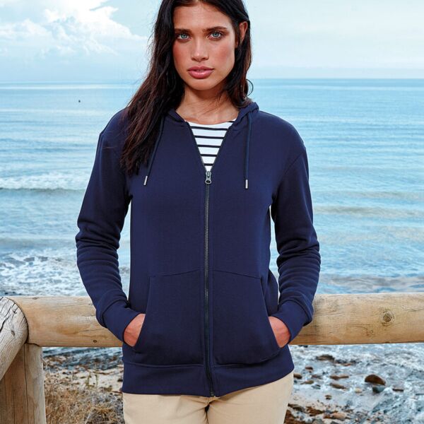 Women's zip-through organic hoodie Thumbnail