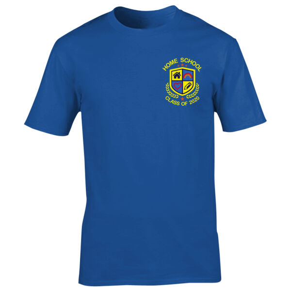 Home School - Class of 2020 - Embroidered Adult T-Shirt Thumbnail